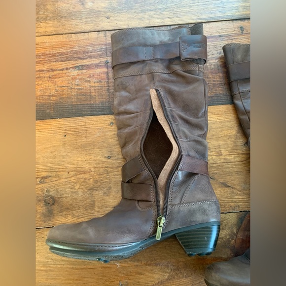 Pikolinos Brujas Buckle Riding Boot Soft Brown Leather Knee High Pull-On✨Sale - Picture 8 of 11